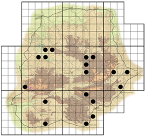 Grewia retinervis Waterberg distribution